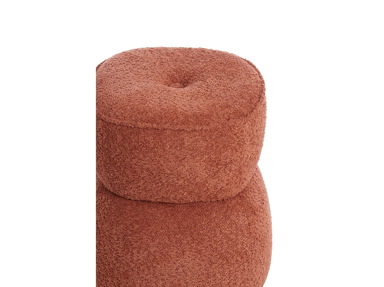 Pouf LEYLA - Ø40x46cm - Orange