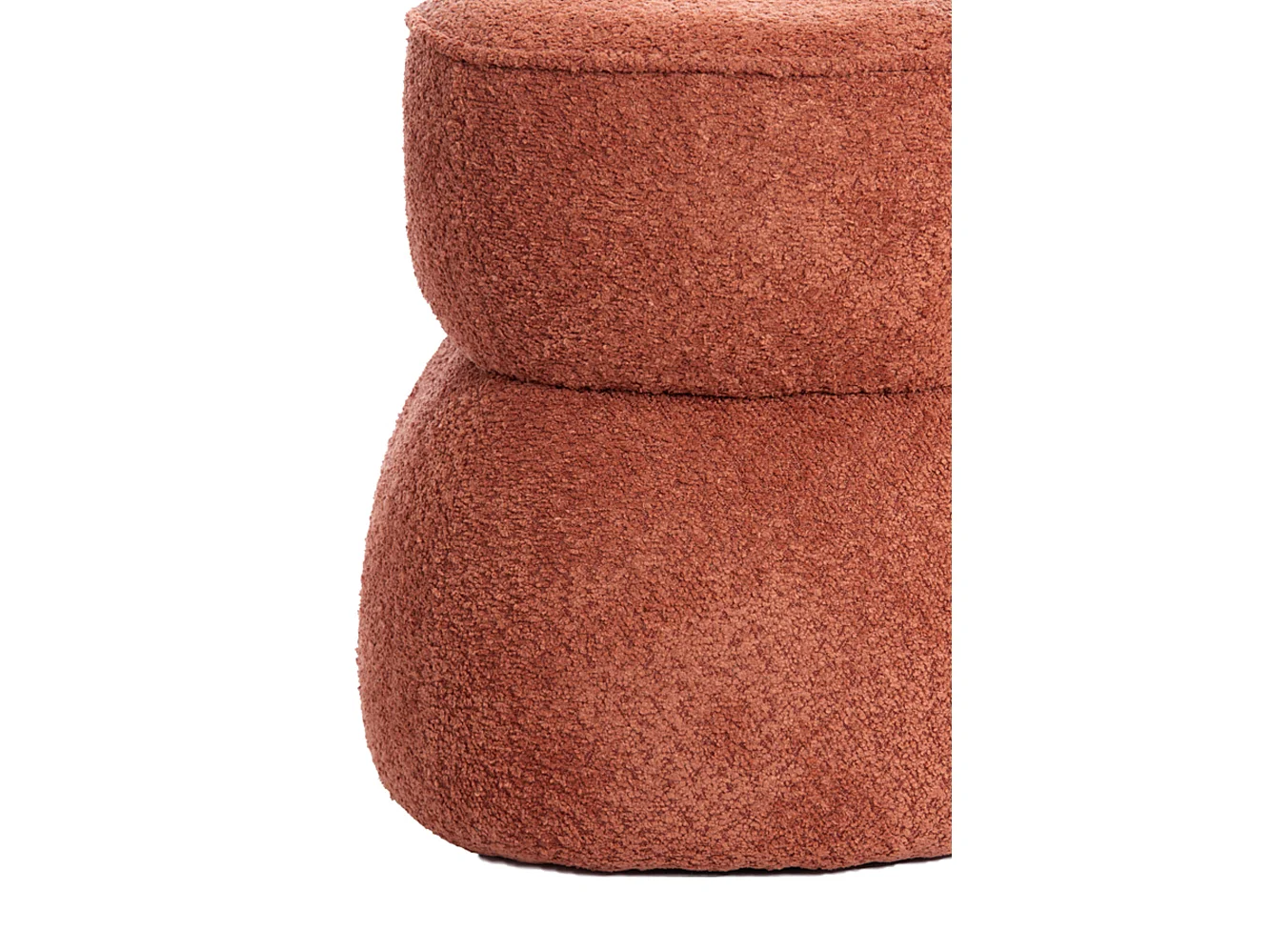 Pouf LEYLA - Ø40x46cm - Orange