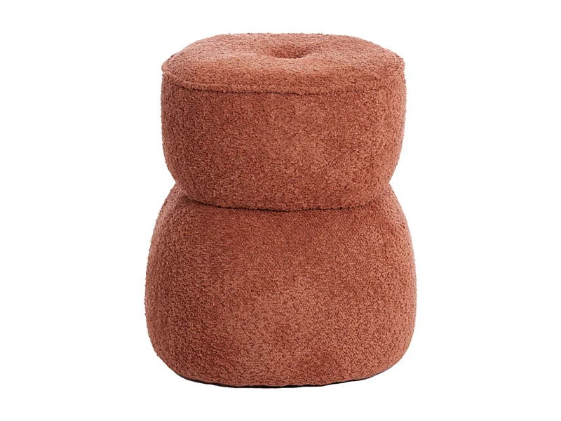 Pouf LEYLA - Ø40x46cm - Orange