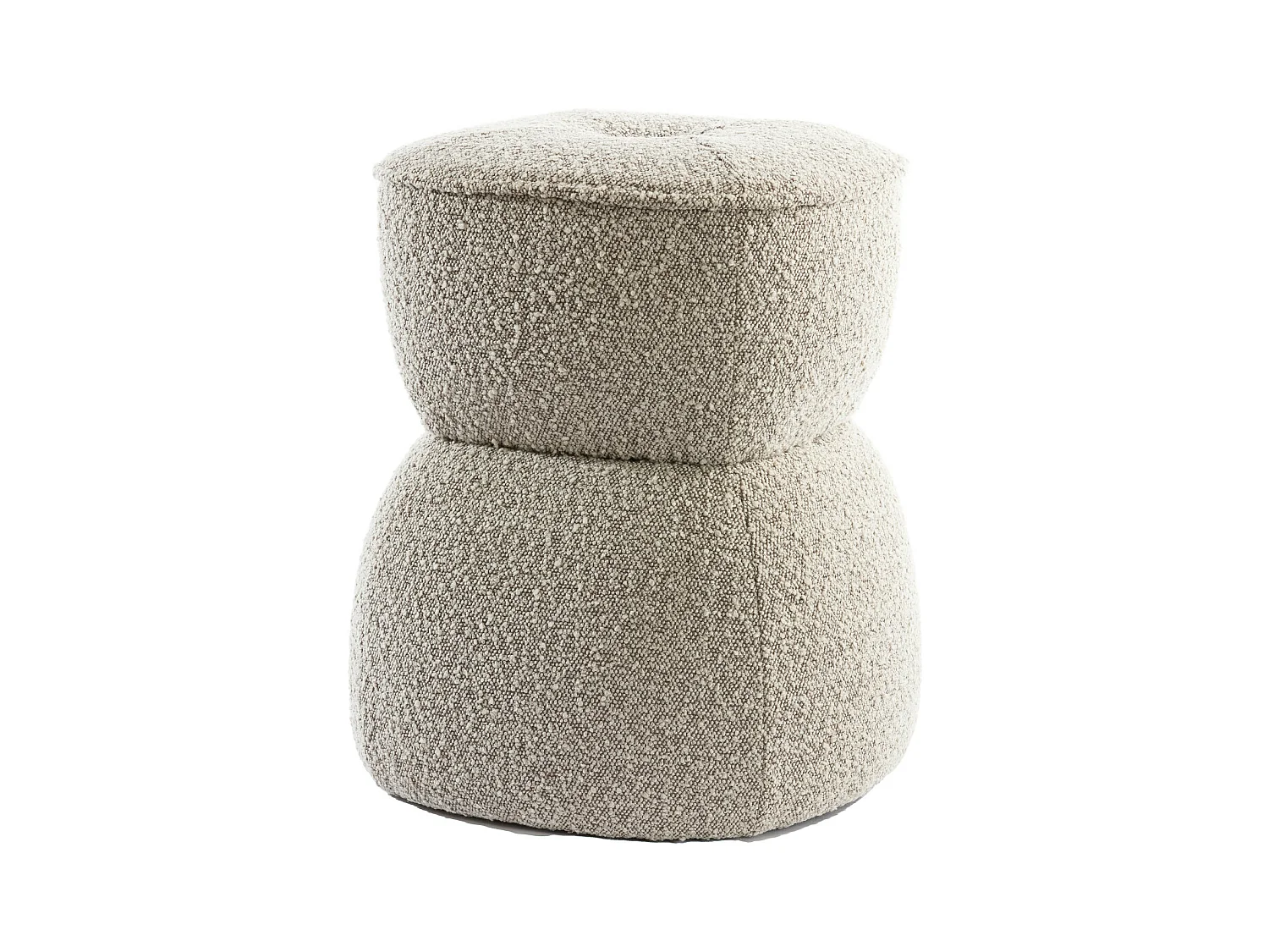 Puf LEYLA - Ø40x46cm - Marrón