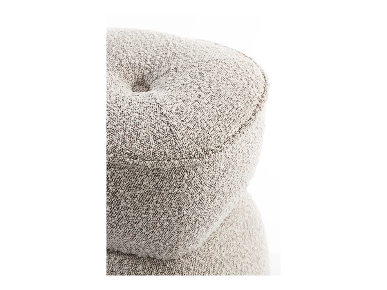 Puf LEYLA - Ø40x46cm - Marrón