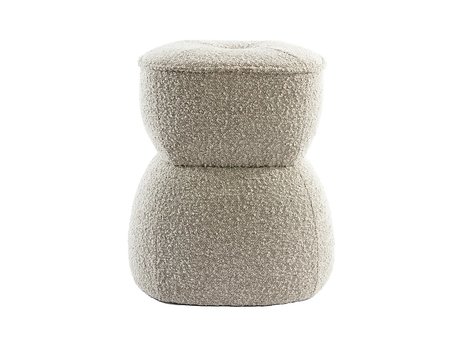 Pouf LEYLA - Ø40x46cm - Marron