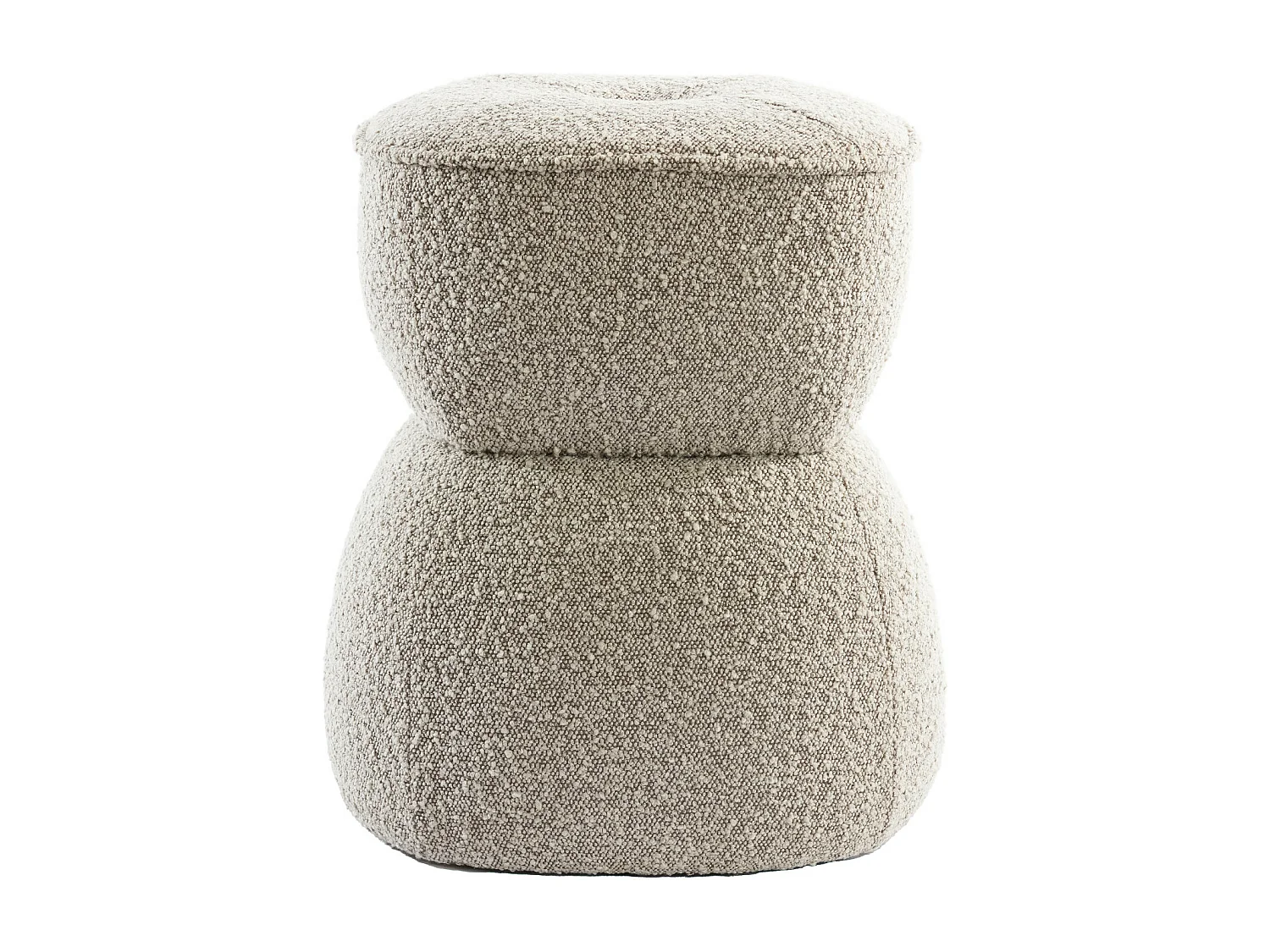 Puf LEYLA - Ø40x46cm - Marrón