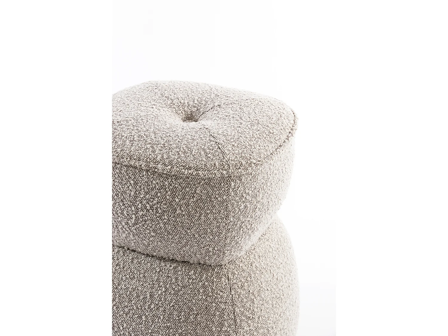 Puf LEYLA - Ø40x46cm - Marrón