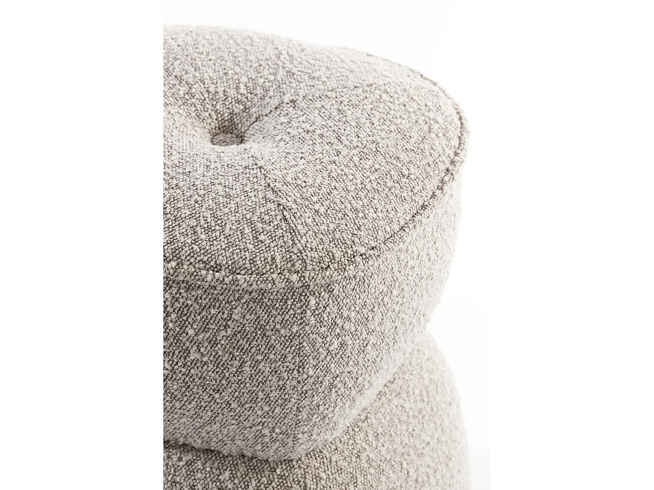 Puf LEYLA - Ø40x46cm - Marrón