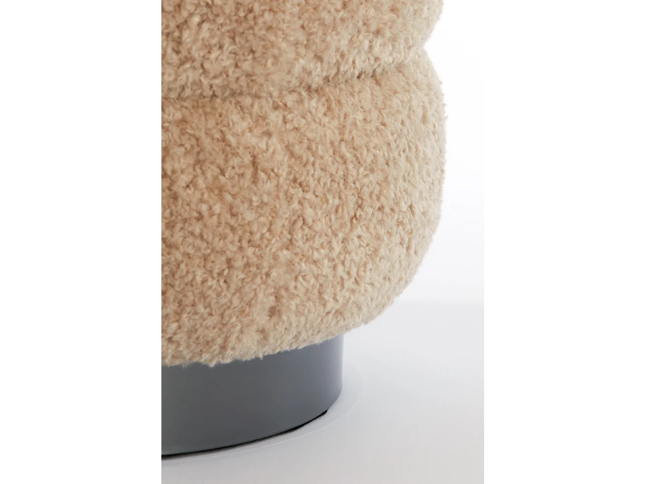 Poef JOBBI - Ø40x45cm - Bruin