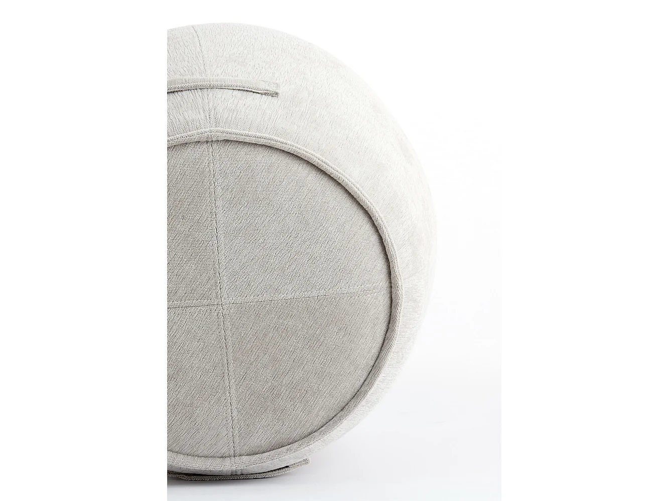 Pouf SIBIU - Ø50x40cm - Marron