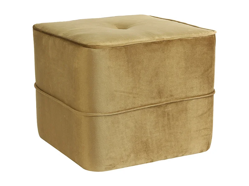 Pouf KIKI - Ø40x35cm - Marron