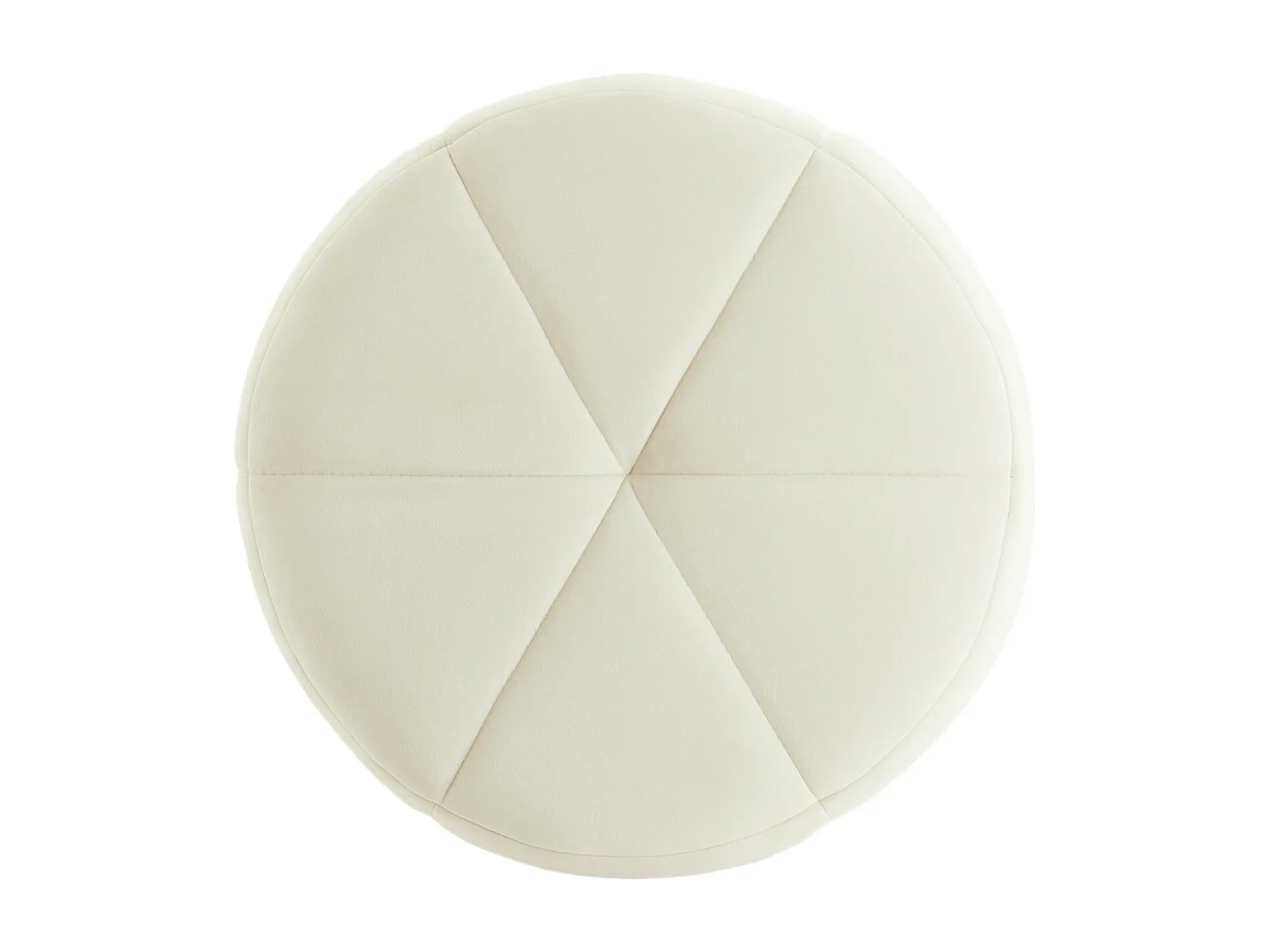 Pouf BATOEMI - Ø51x45cm - Blanc