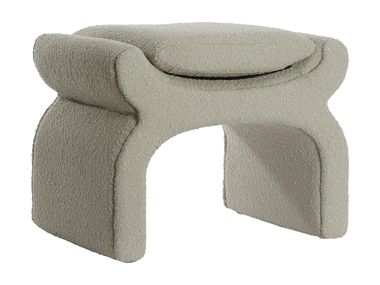 Pouf NAFYA - 60x46x46cm - Marron