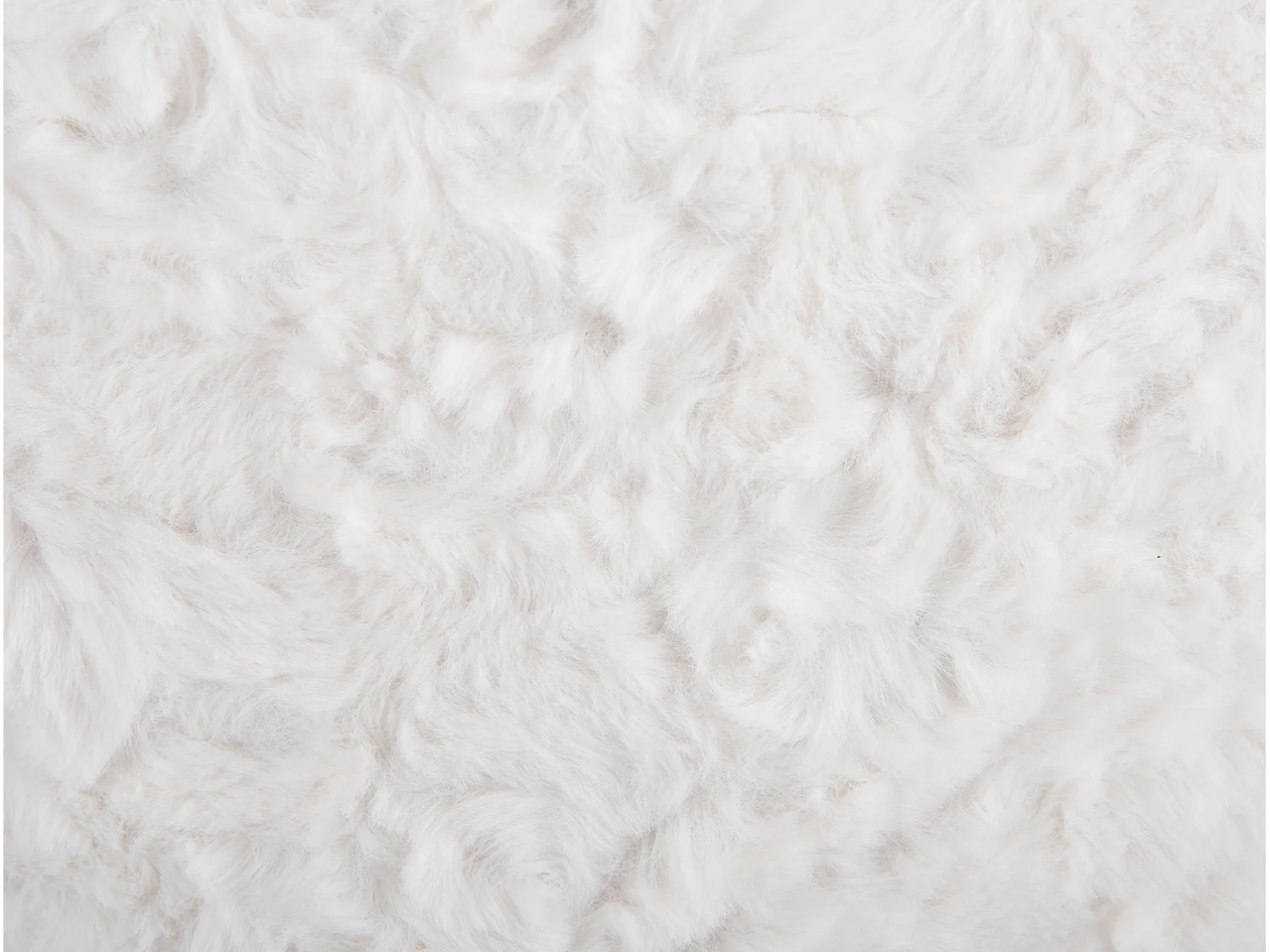 Pouf Tierno - Weiß - Rund