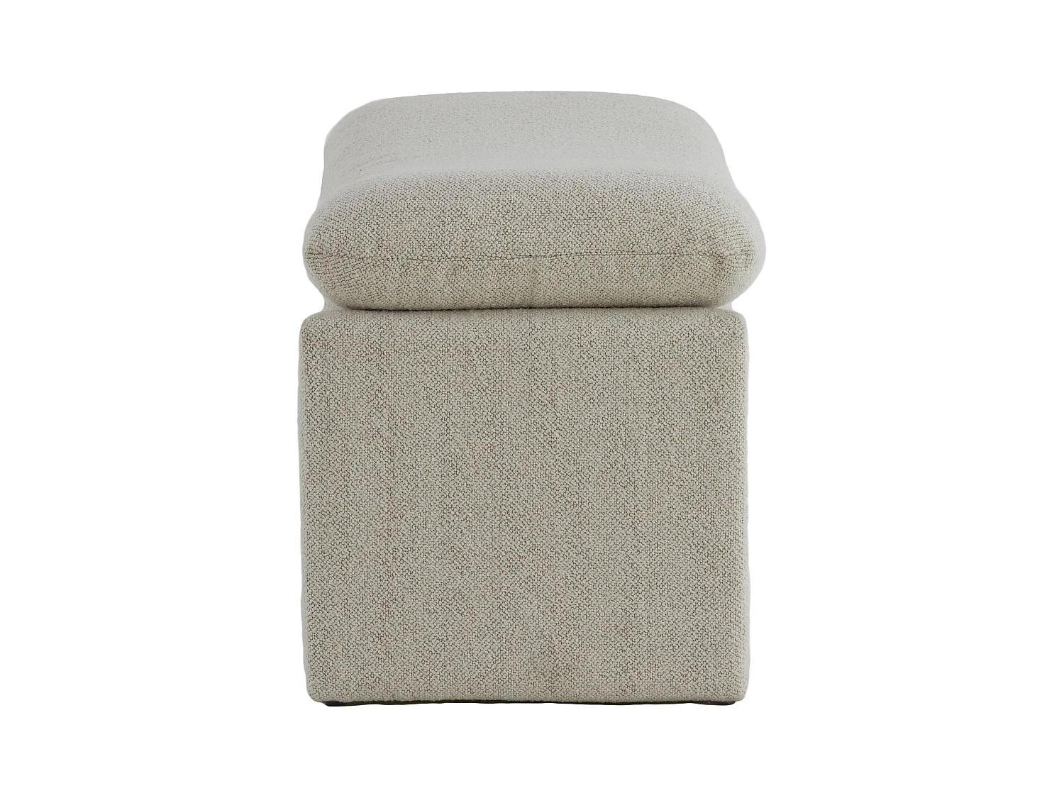 Pouf DASHA - 80x40x48,5cm - Marron