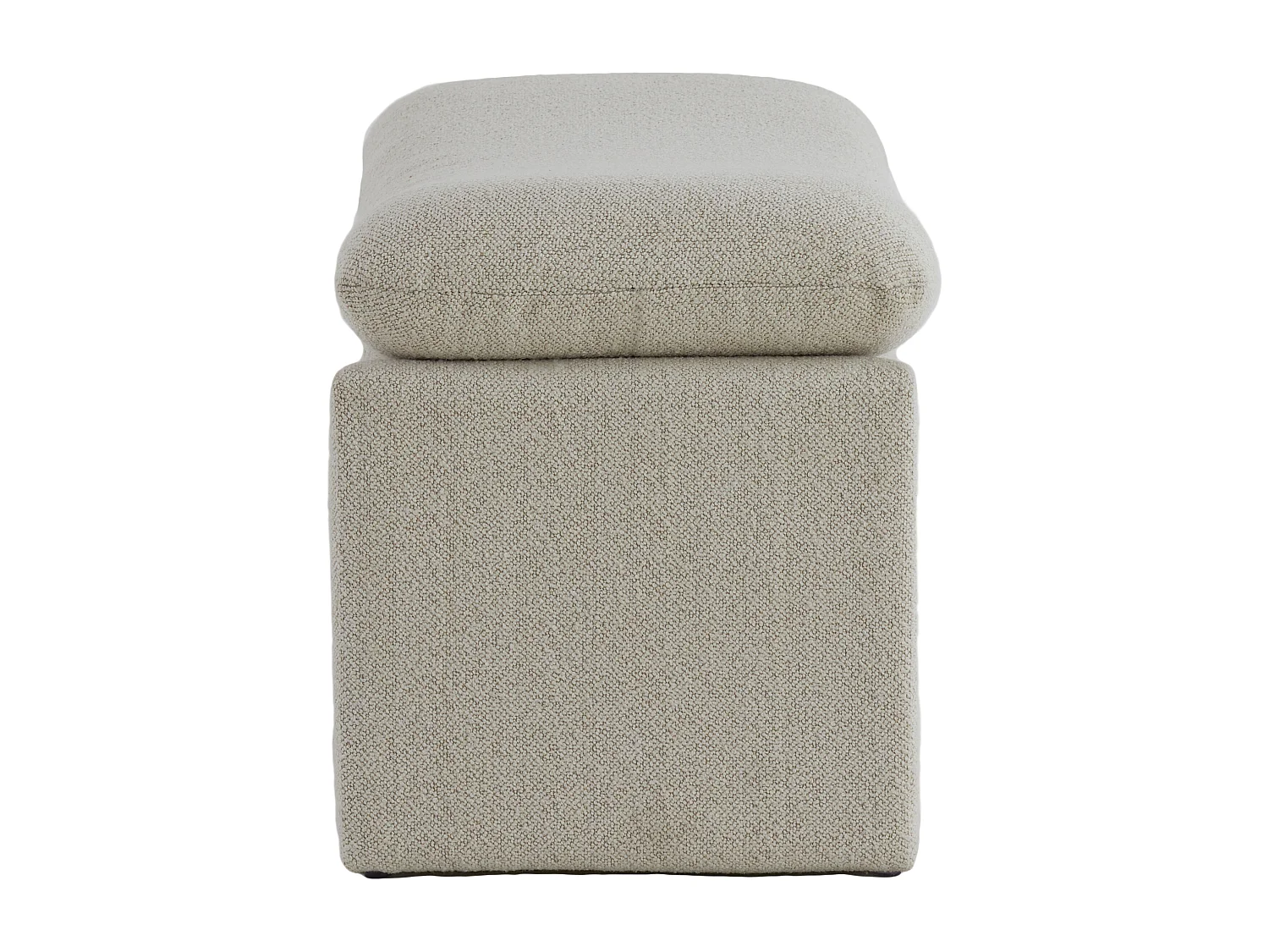 Pouf DASHA - 80x40x48,5cm - Marron