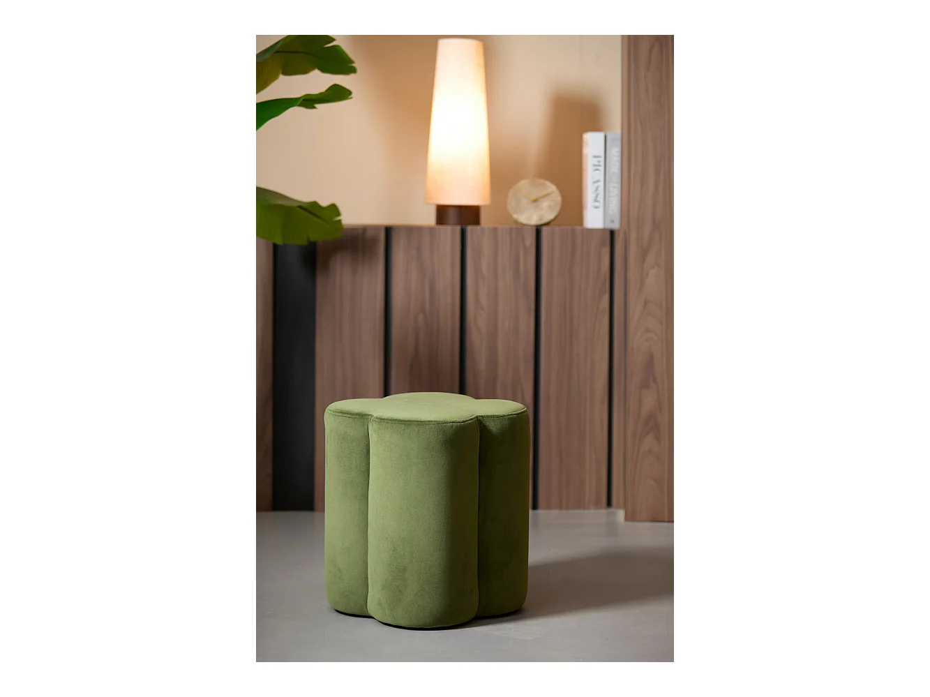 Pouf NALANI - Ø38x45cm - Vert