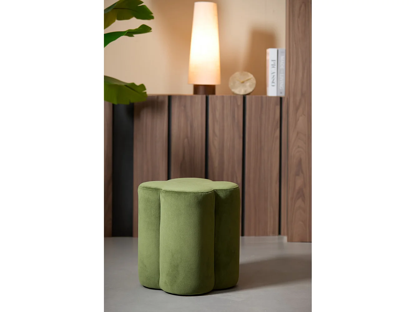 Pouf NALANI - Ø38x45cm - Vert