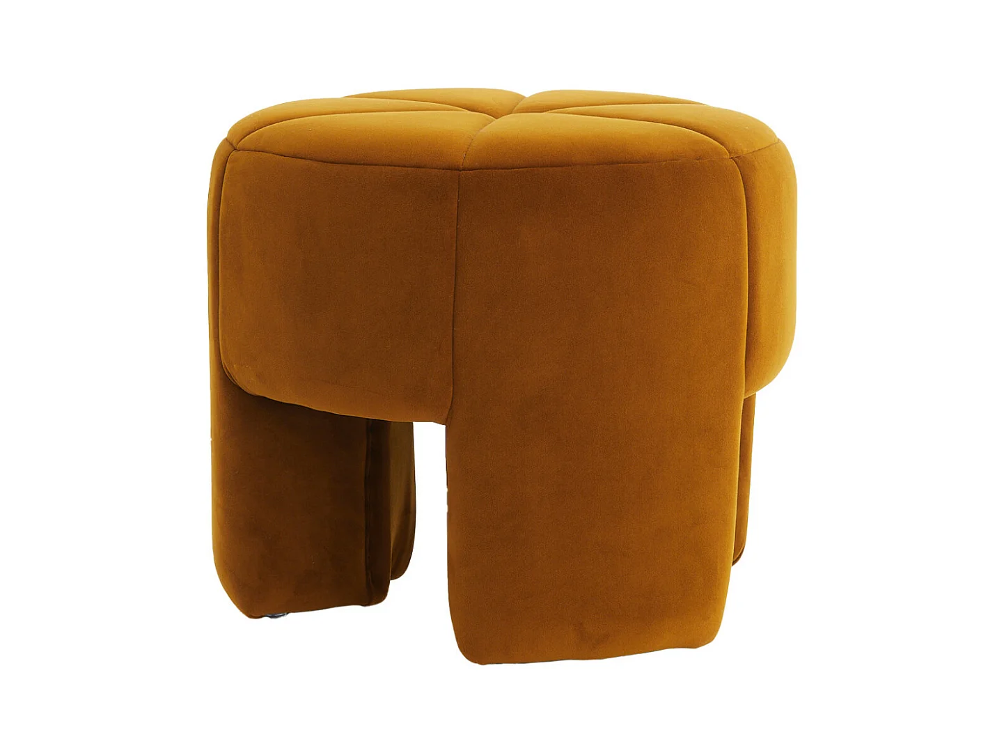Pouf BATOEMI - Ø51x45cm - Orange