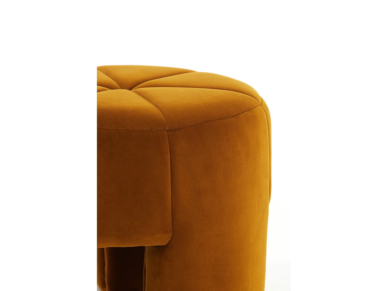 Pouf BATOEMI - Ø51x45cm - Orange