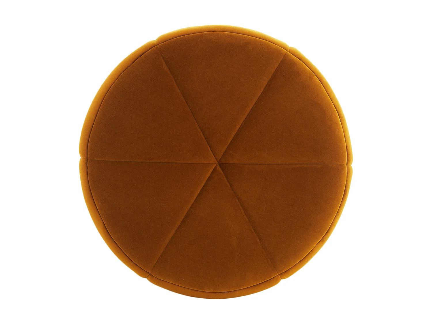 Pouf BATOEMI - Ø51x45cm - Orange