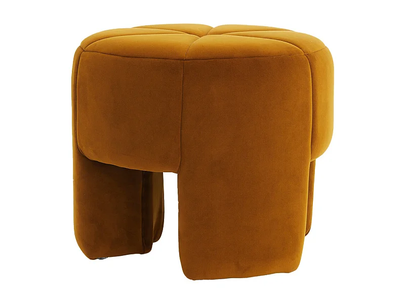 Pouf BATOEMI - Ø51x45cm - Orange