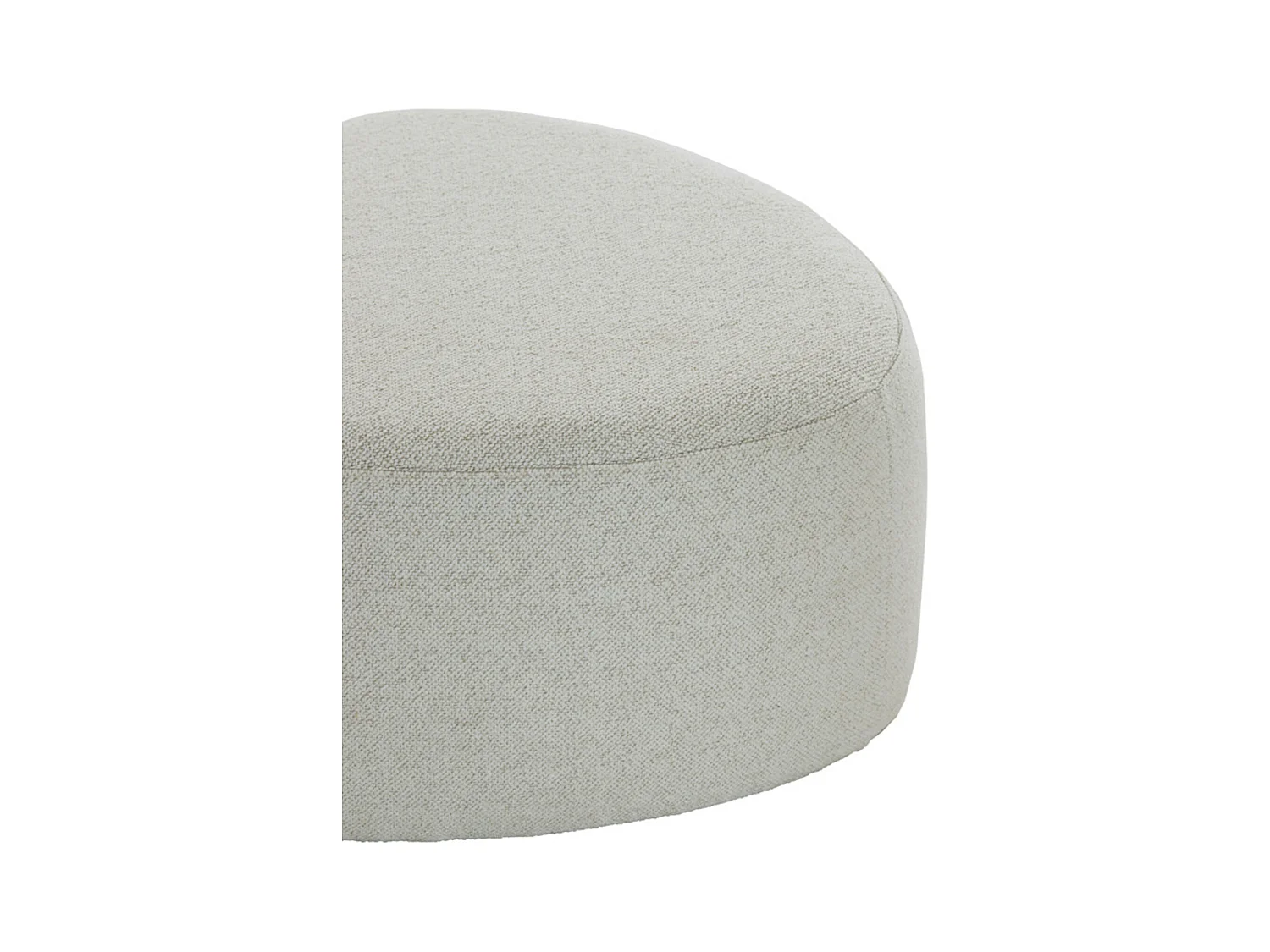 Pouf LIBERIA - Ø68x35cm - Marron