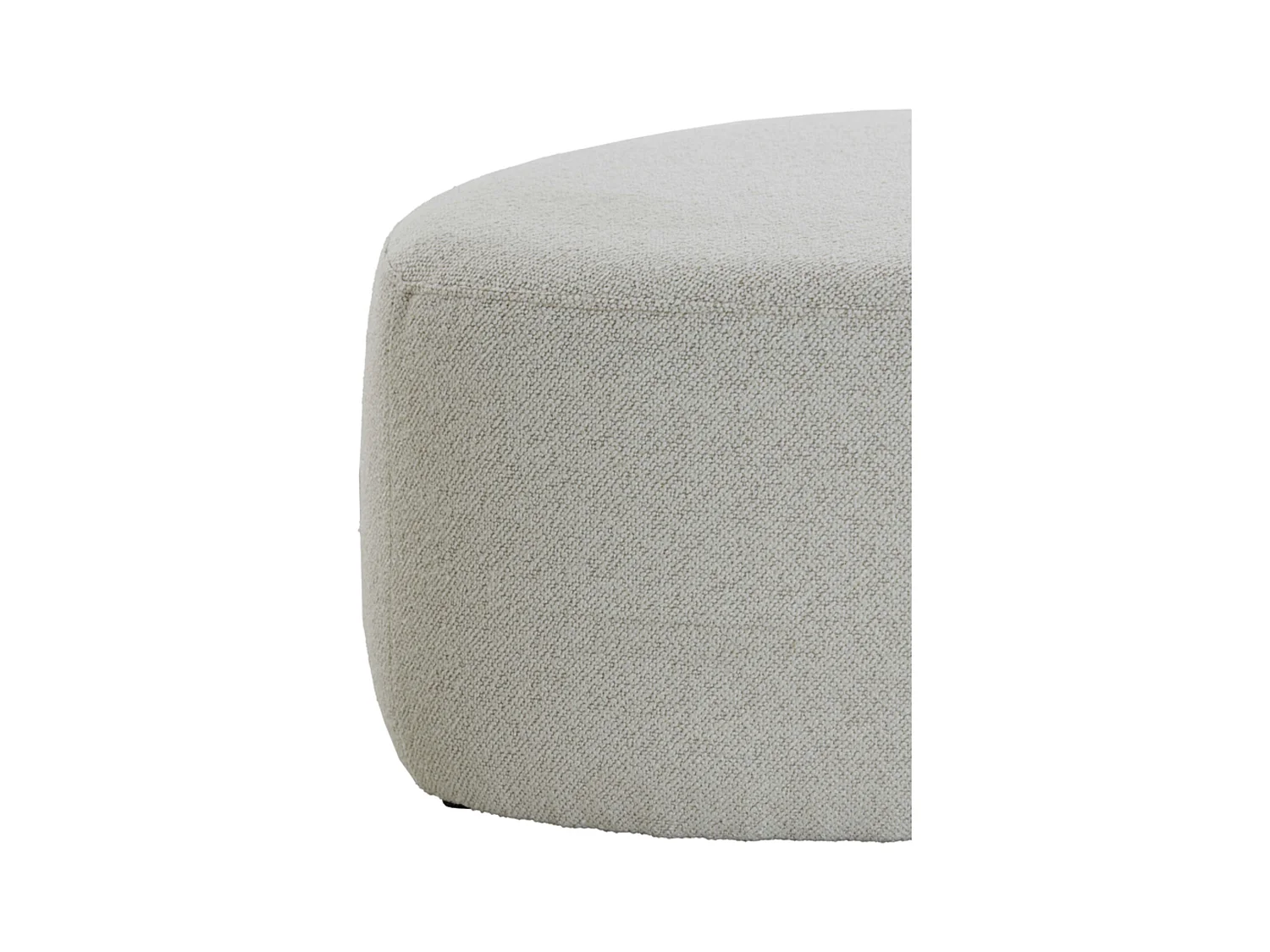 Pouf LIBERIA - Ø68x35cm - Marron