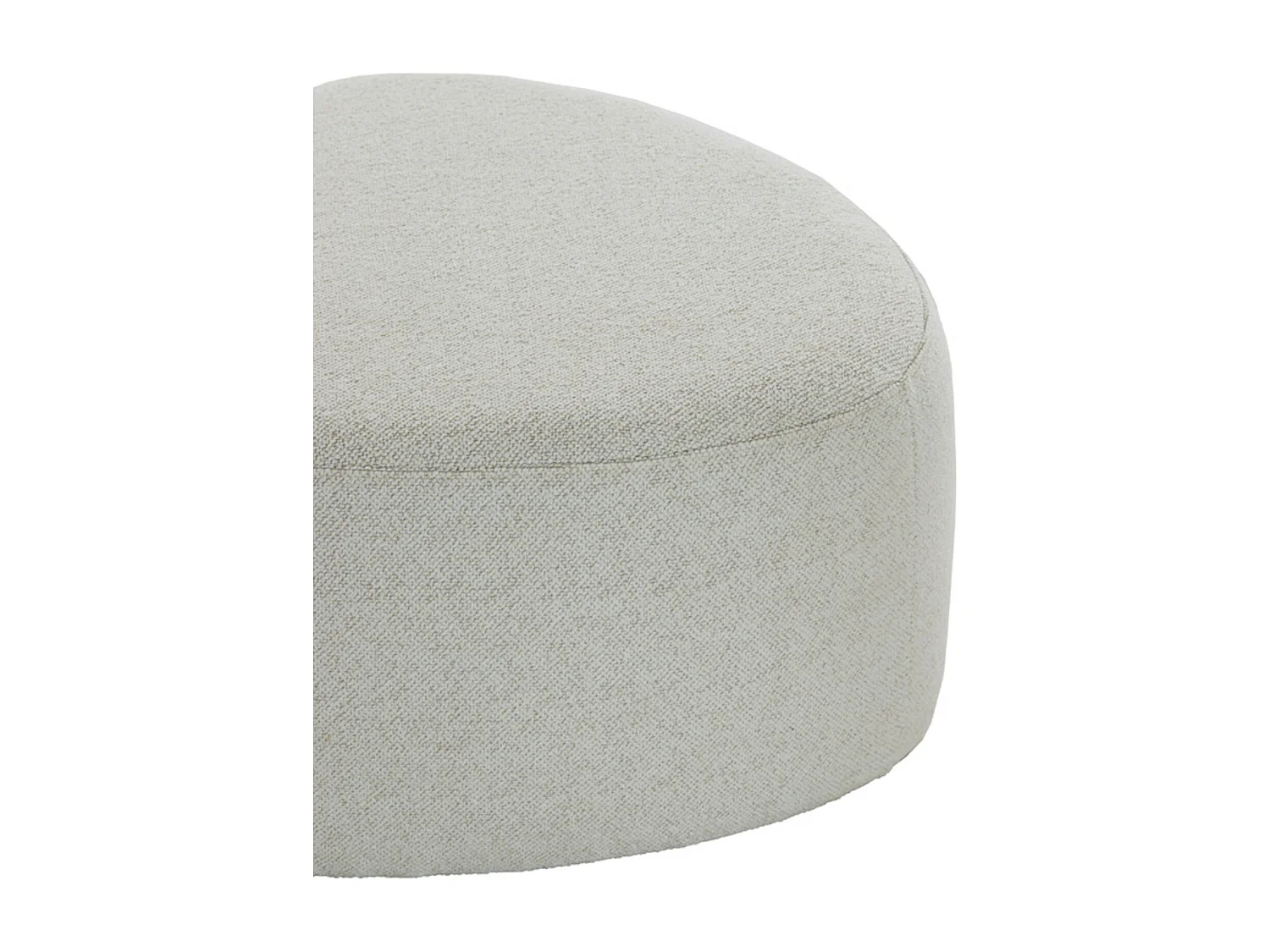 Pouf LIBERIA - Ø68x35cm - Marron