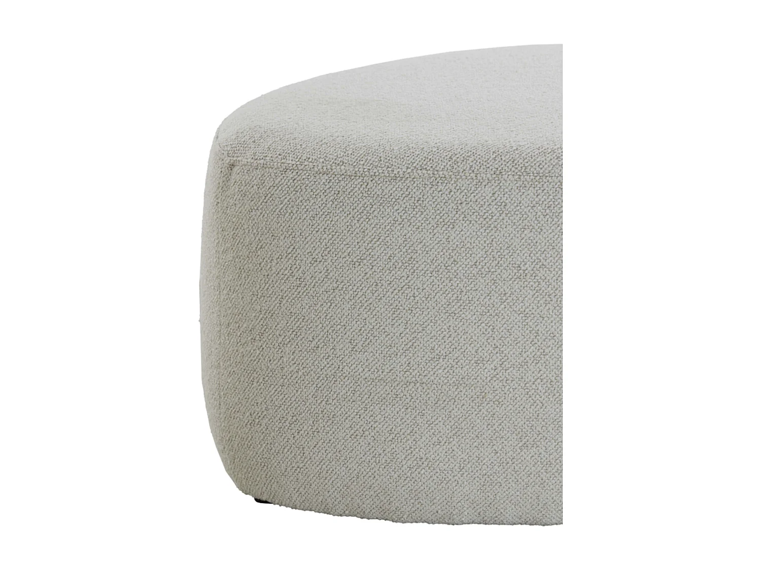 Pouf LIBERIA - Ø68x35cm - Marron