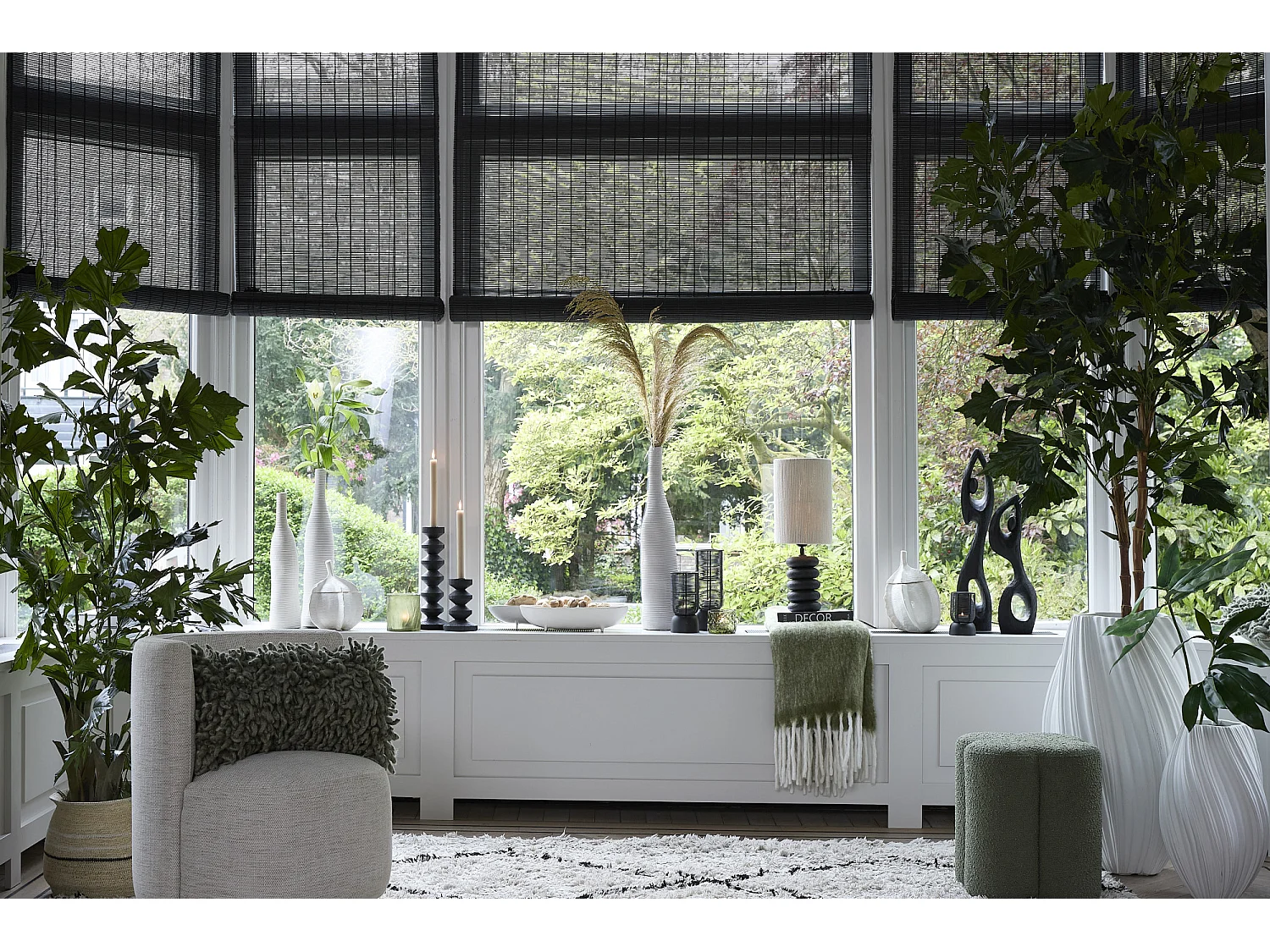 Pouf NALANI - Ø38x45cm - Vert