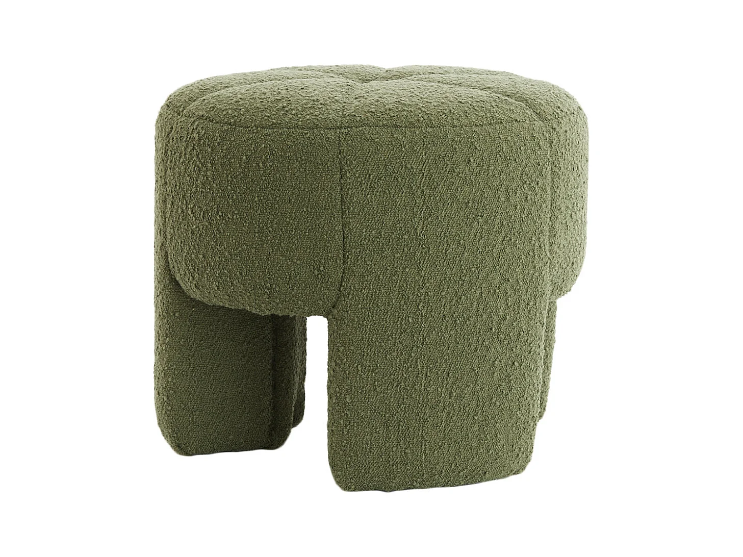 Sitzpuff BATOEMI - Ø51x45cm - Grün