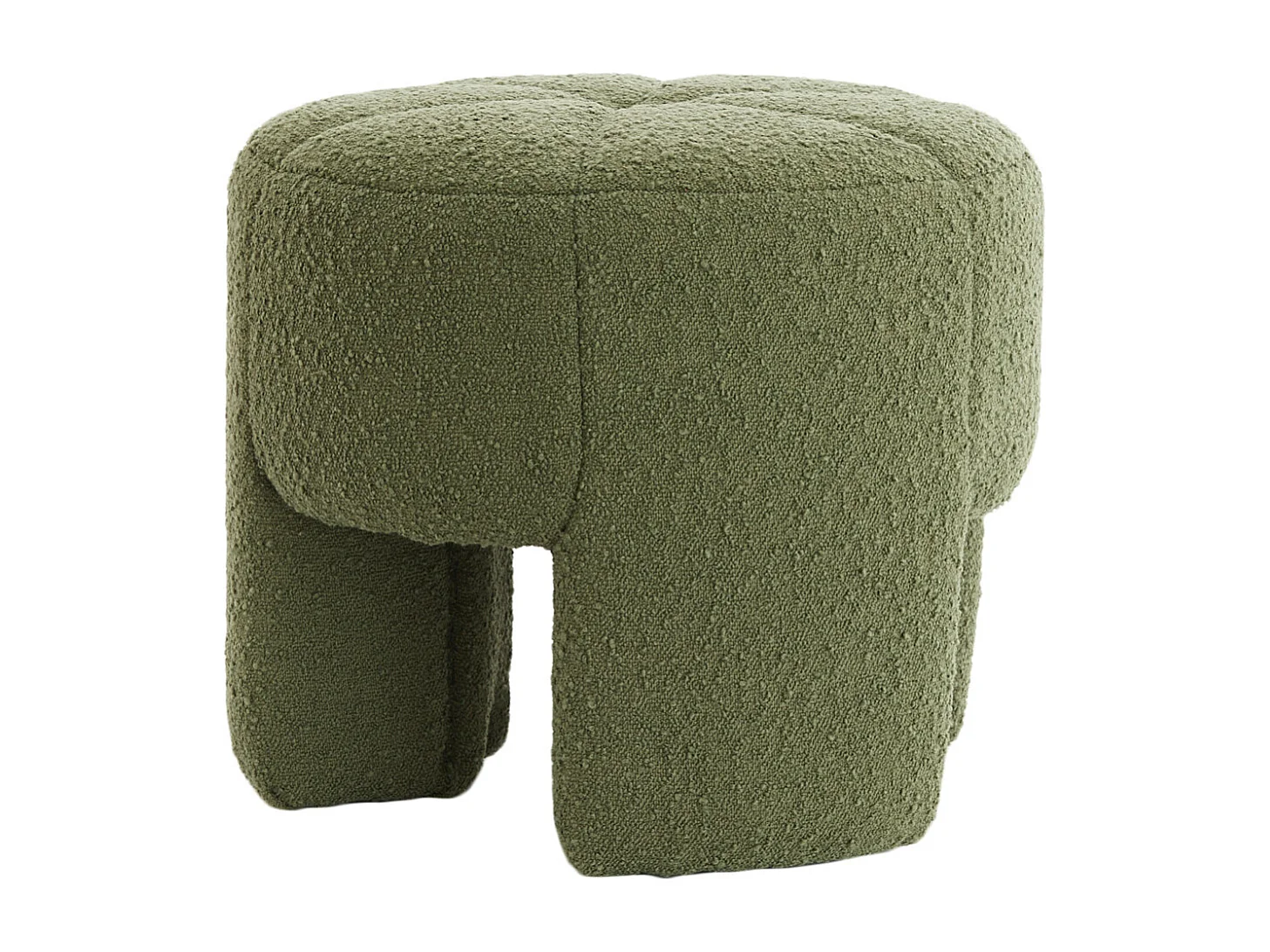 Pouf BATOEMI - Ø51x45cm - Vert