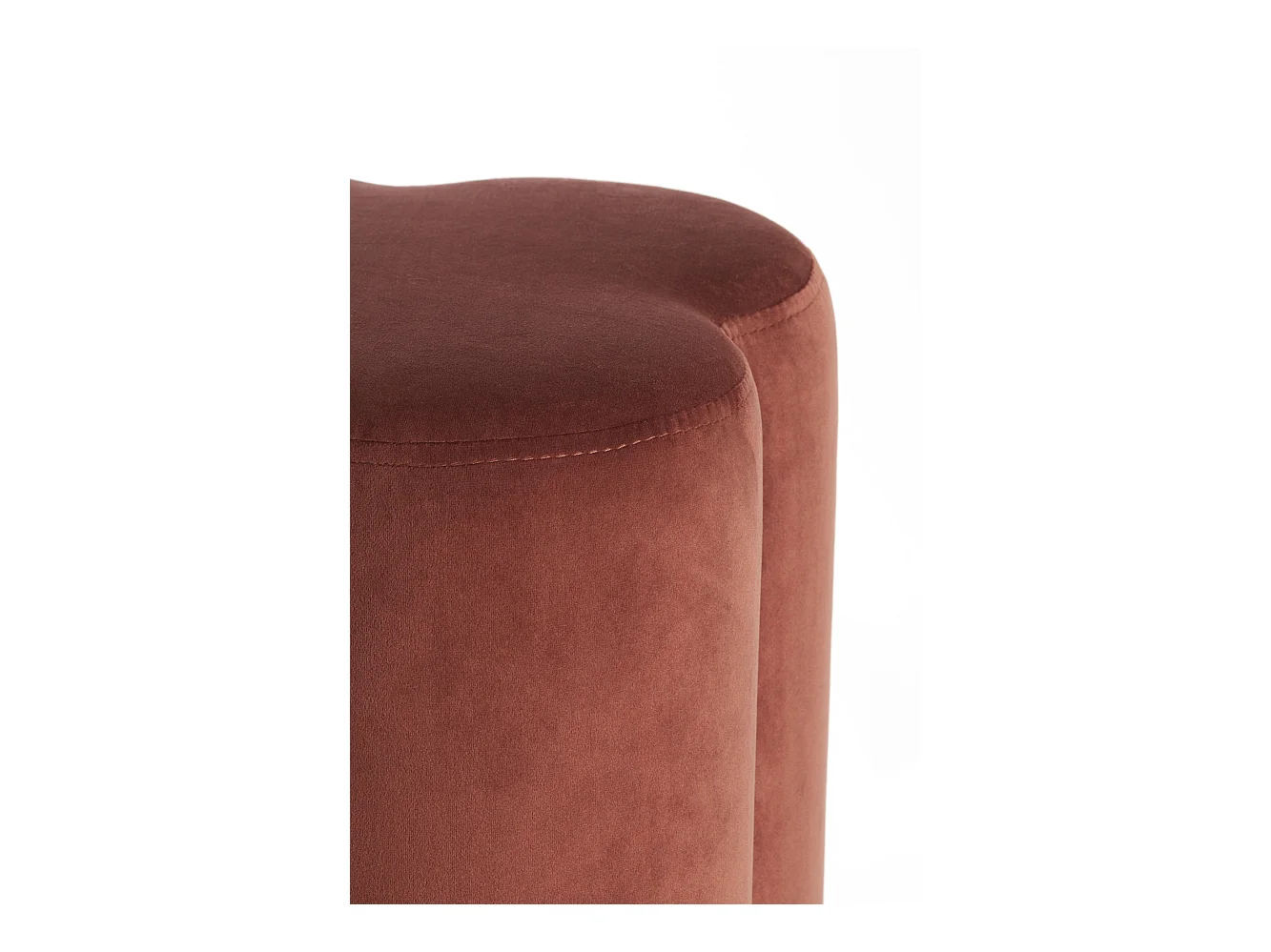 Pouf NALANI - Ø38x45cm - Rouge