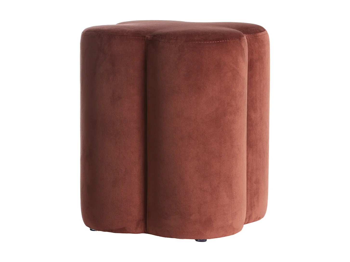 Pouf NALANI - Ø38x45cm - Rouge