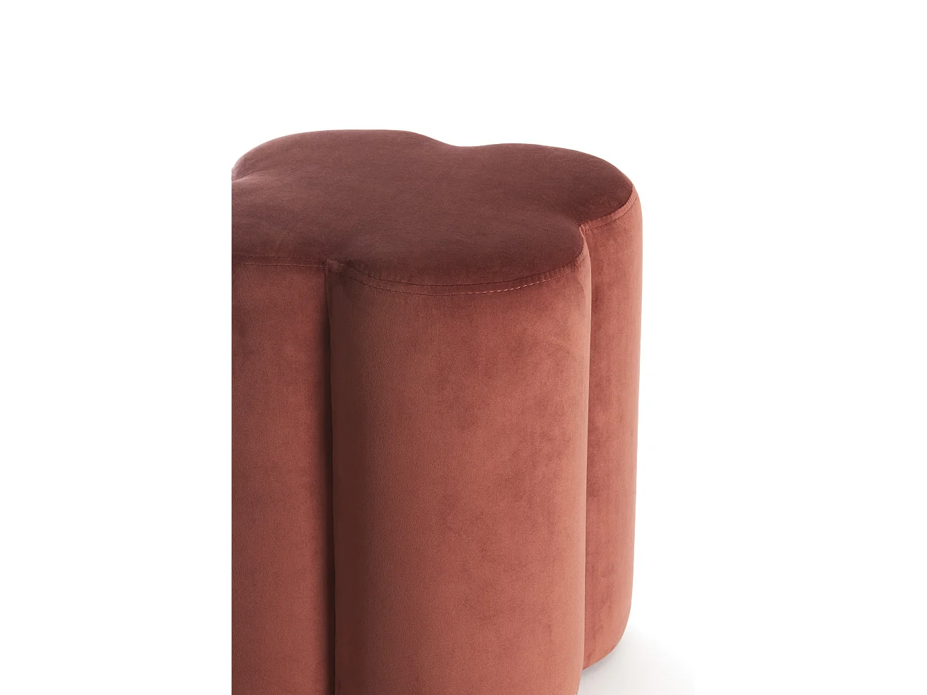 Pouf NALANI - Ø38x45cm - Rouge