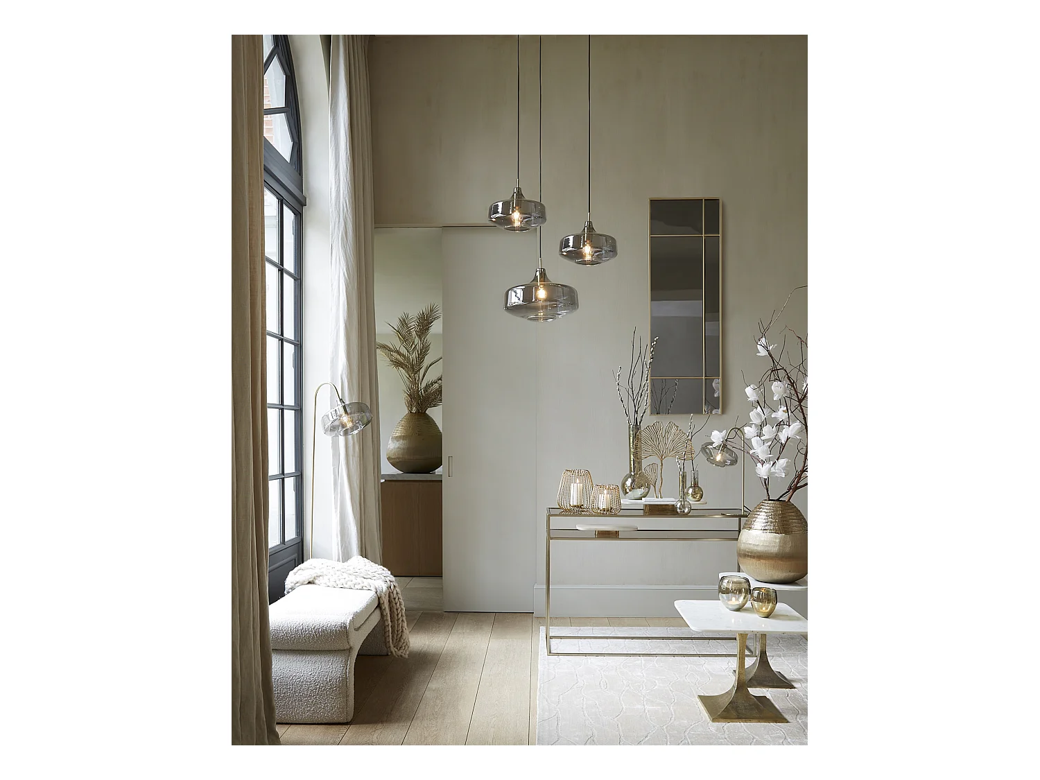 Pouf NAFYA - 119x45x48cm - Marron