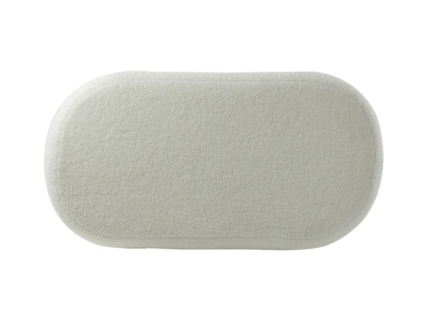Pouf LYALL - 80x40x45cm - Blanc