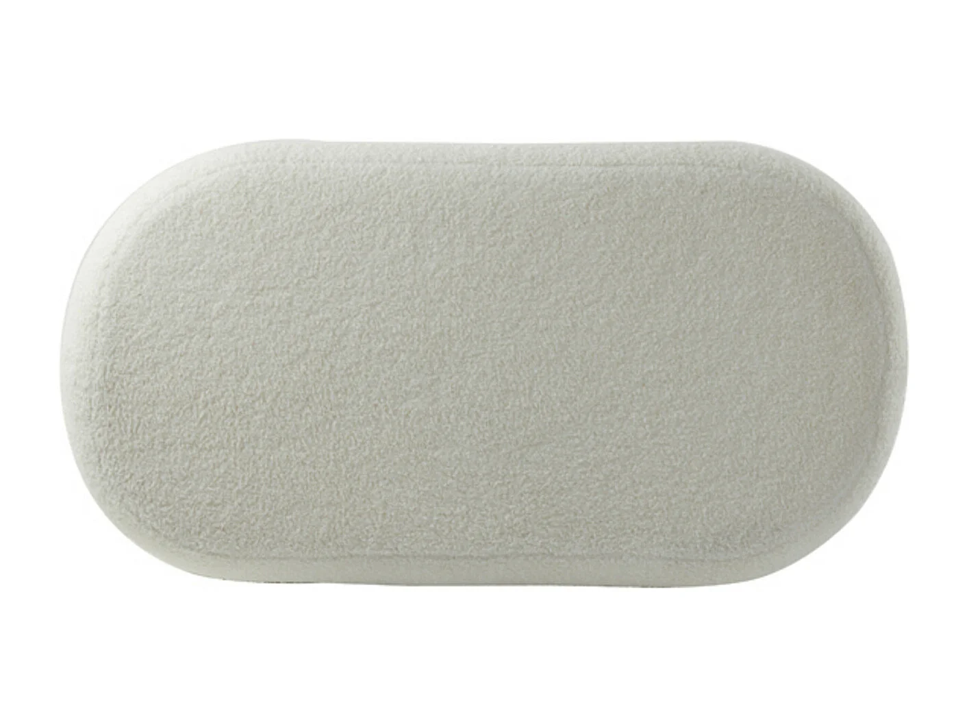Pouf LYALL - 80x40x45cm - Blanc