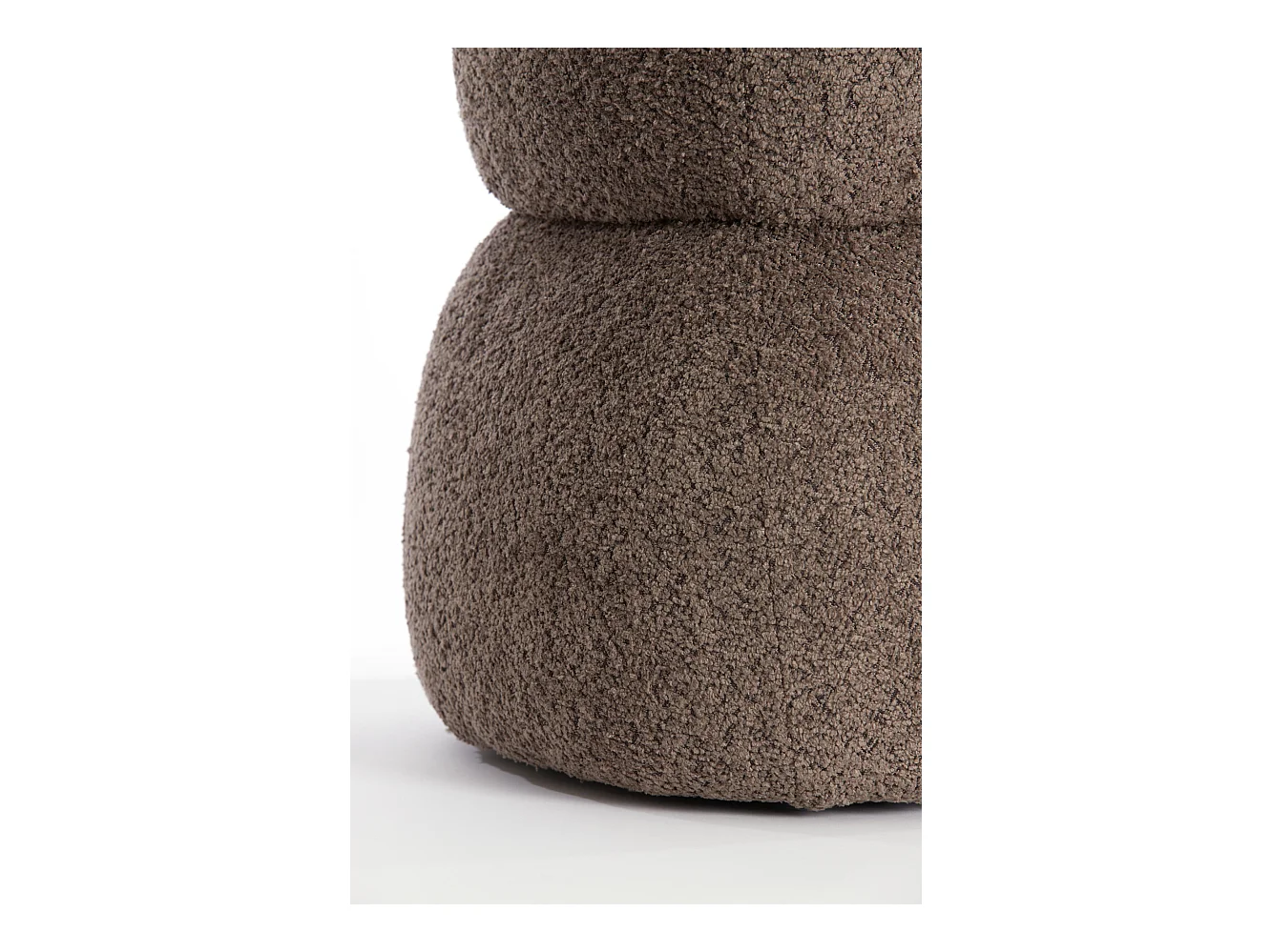 Pouf LEYLA - Ø40x46cm - Marron