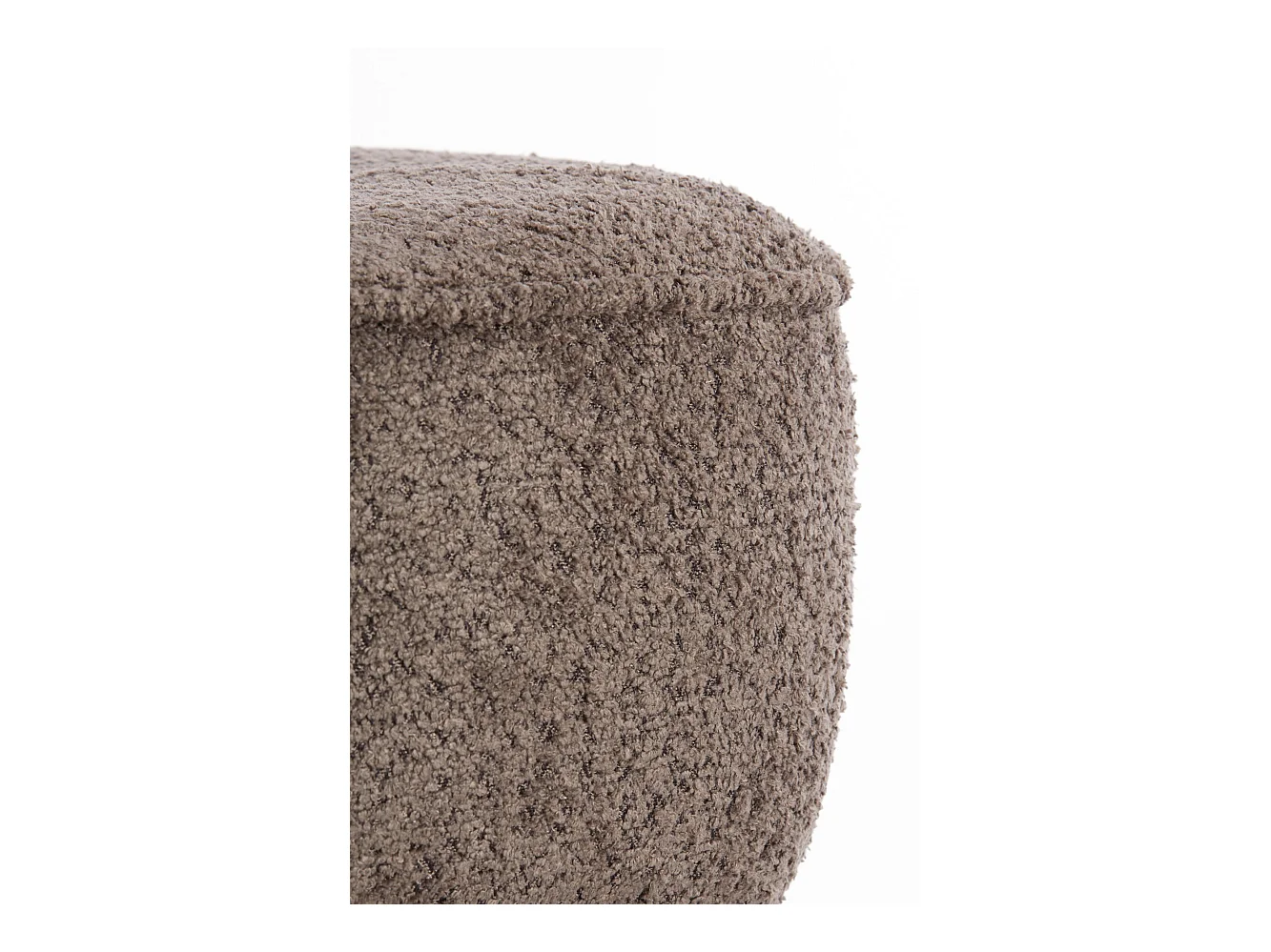 Pouf LEYLA - Ø40x46cm - Marron
