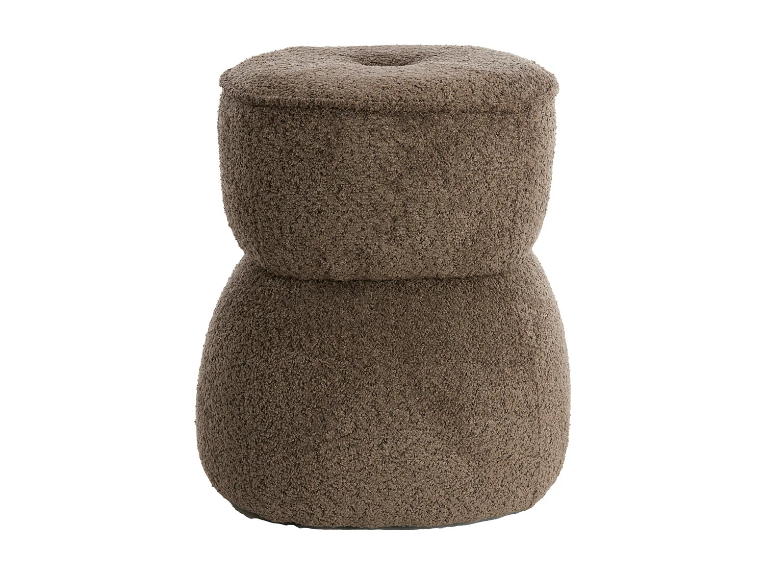 Pouf LEYLA - Ø40x46cm - Marron