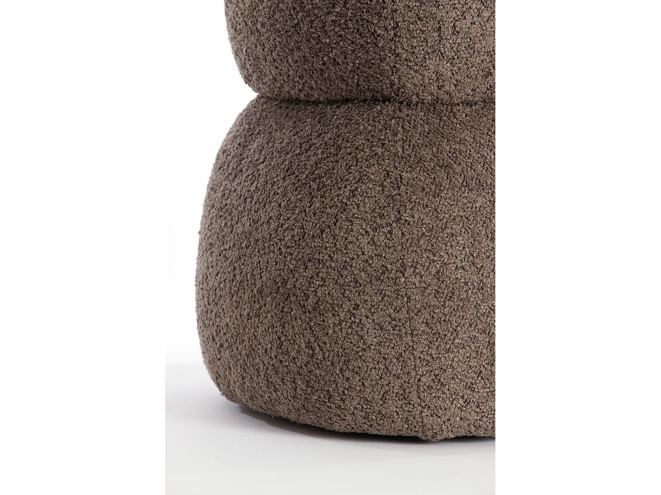 Pouf LEYLA - Ø40x46cm - Marron