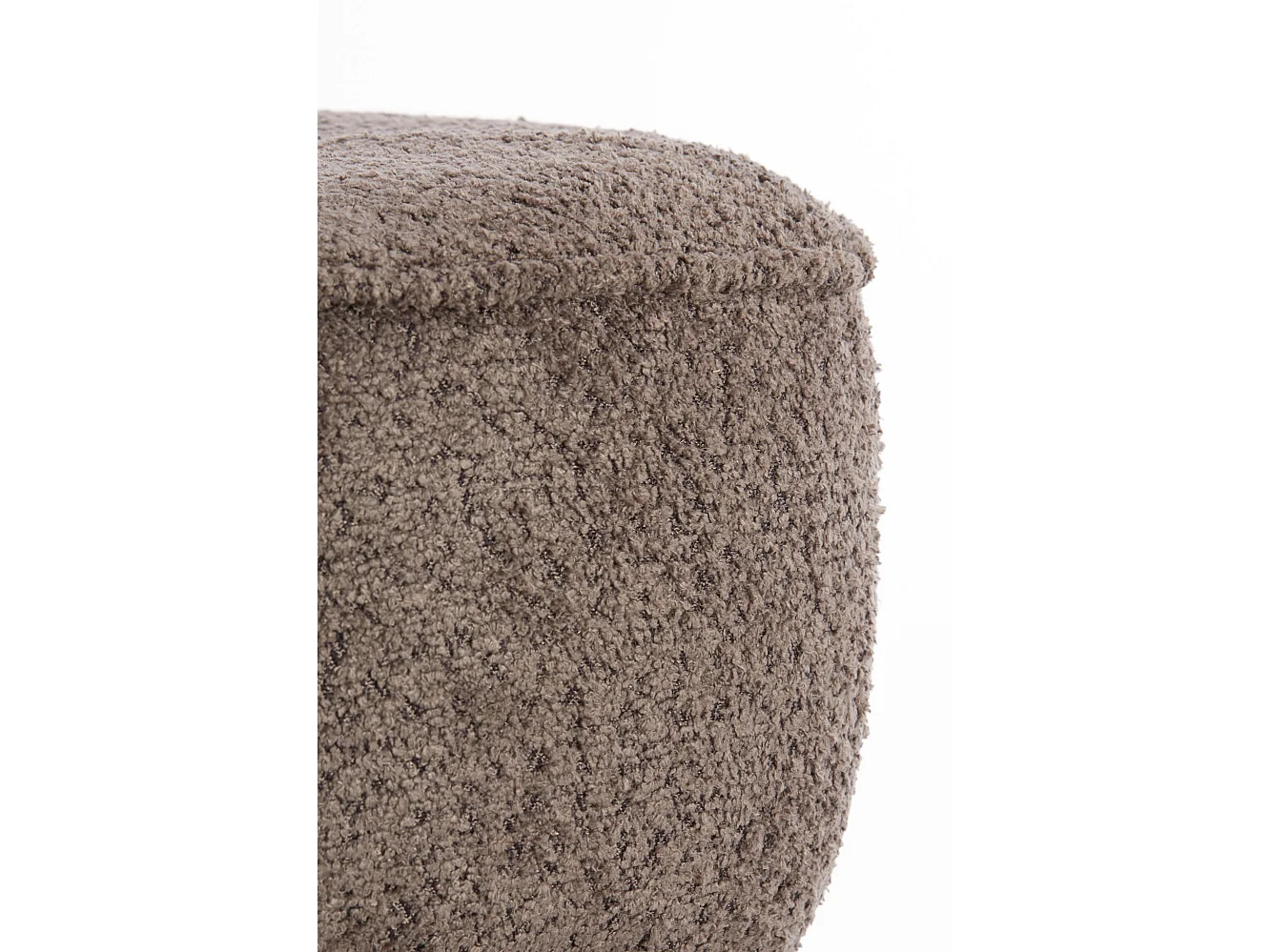 Pouf LEYLA - Ø40x46cm - Marron