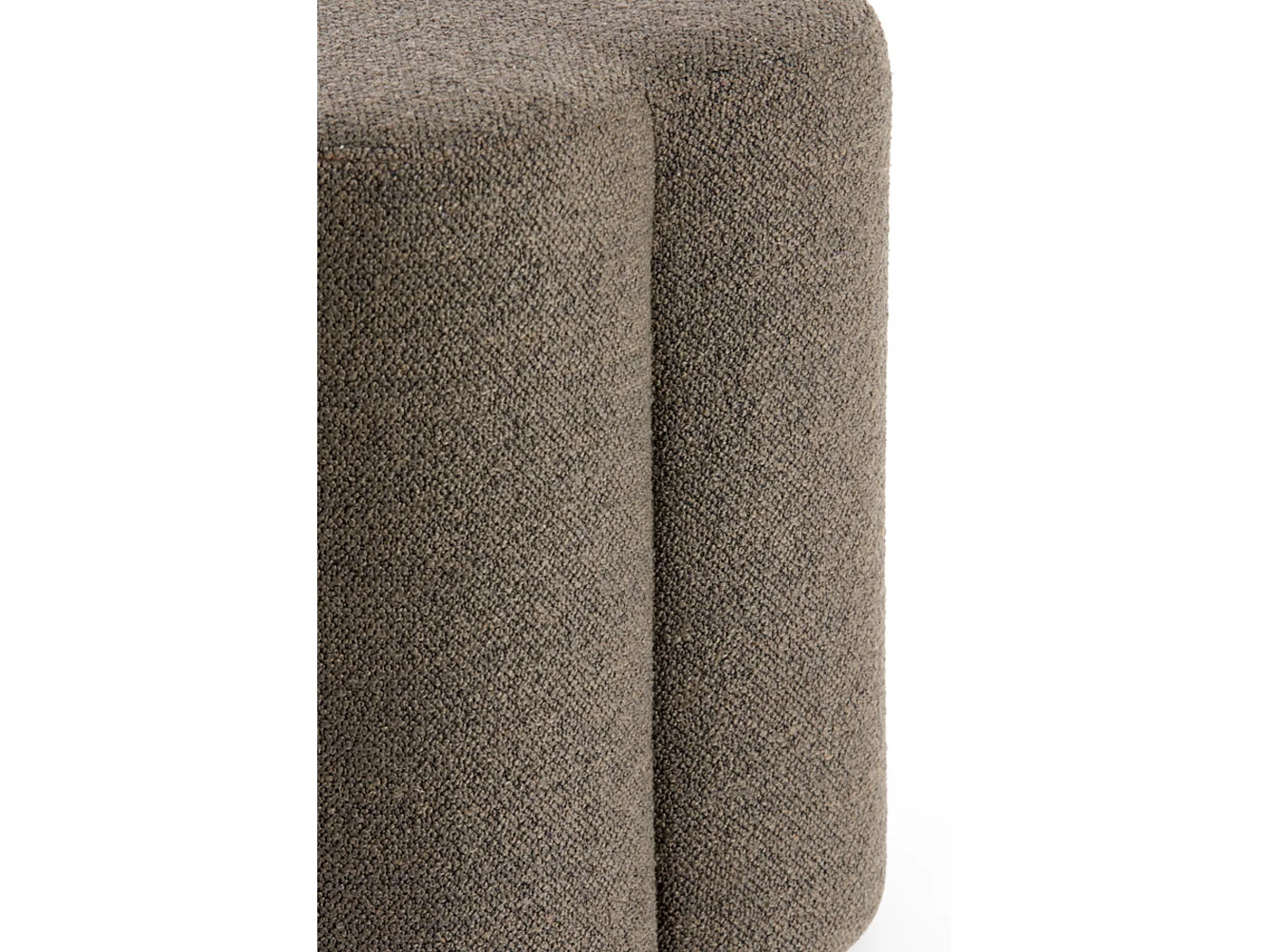 Pouf NALANI - Ø38x45cm - Marron