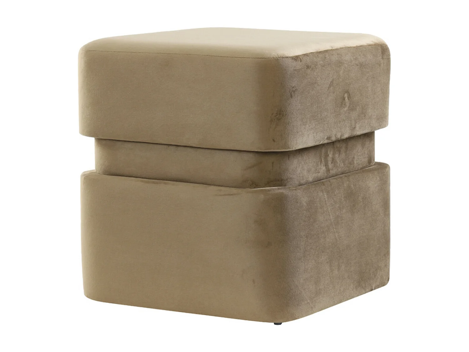 Poef PIAZZA - Ø40x42.5cm - Bruin