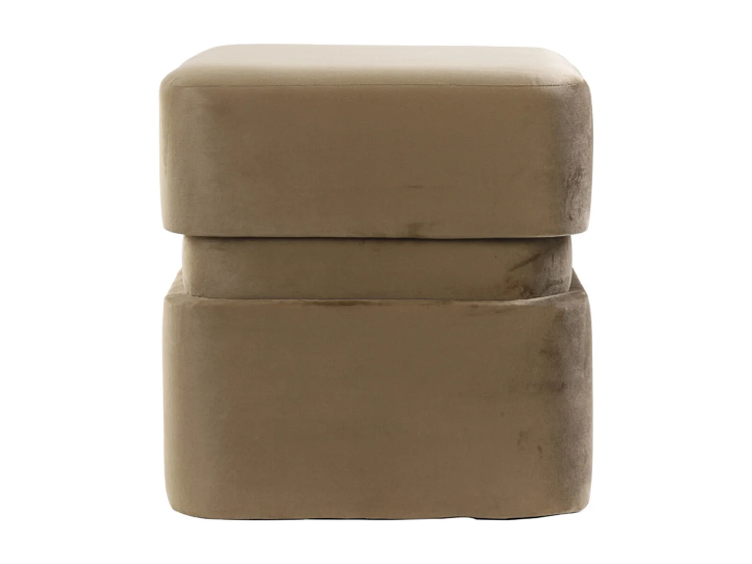 Poef PIAZZA - Ø40x42.5cm - Bruin