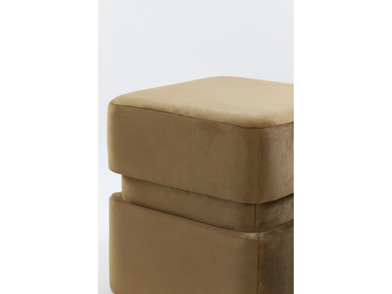 Poef PIAZZA - Ø40x42.5cm - Bruin