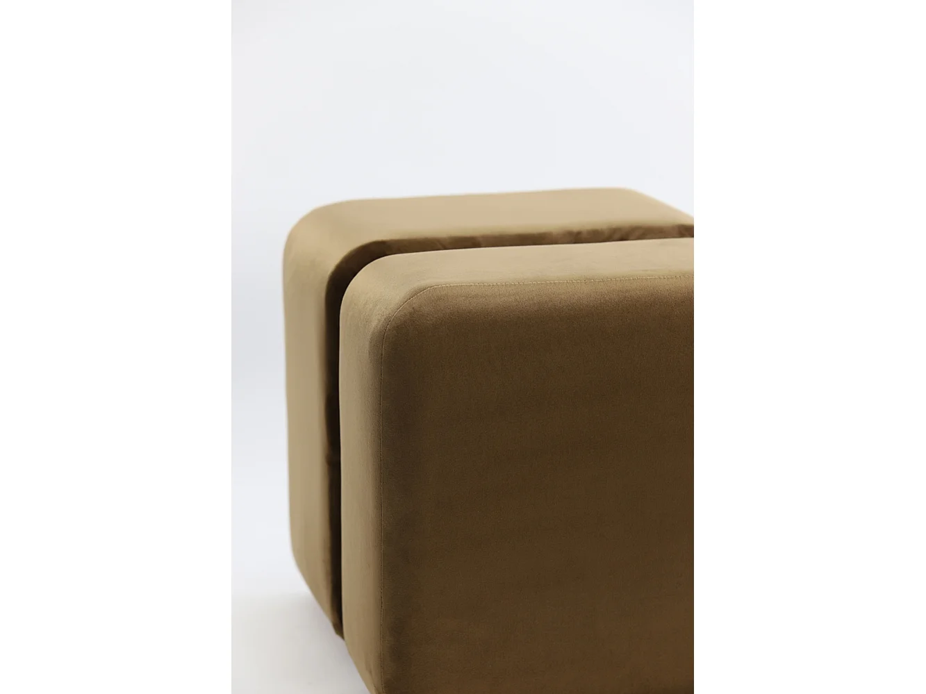 Poef PIAZZA - Ø40x42.5cm - Bruin