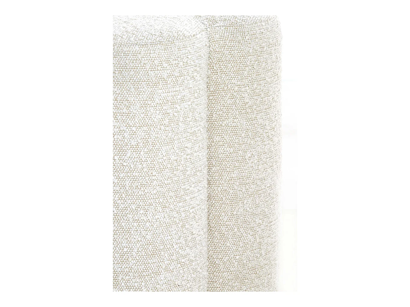 Pouf NALANI - Ø38x45cm - Blanc