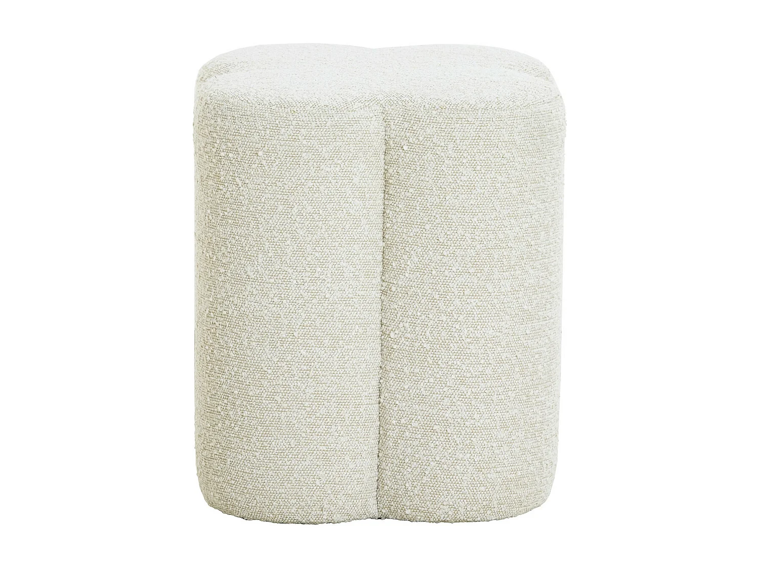 Pouf NALANI - Ø38x45cm - Blanc