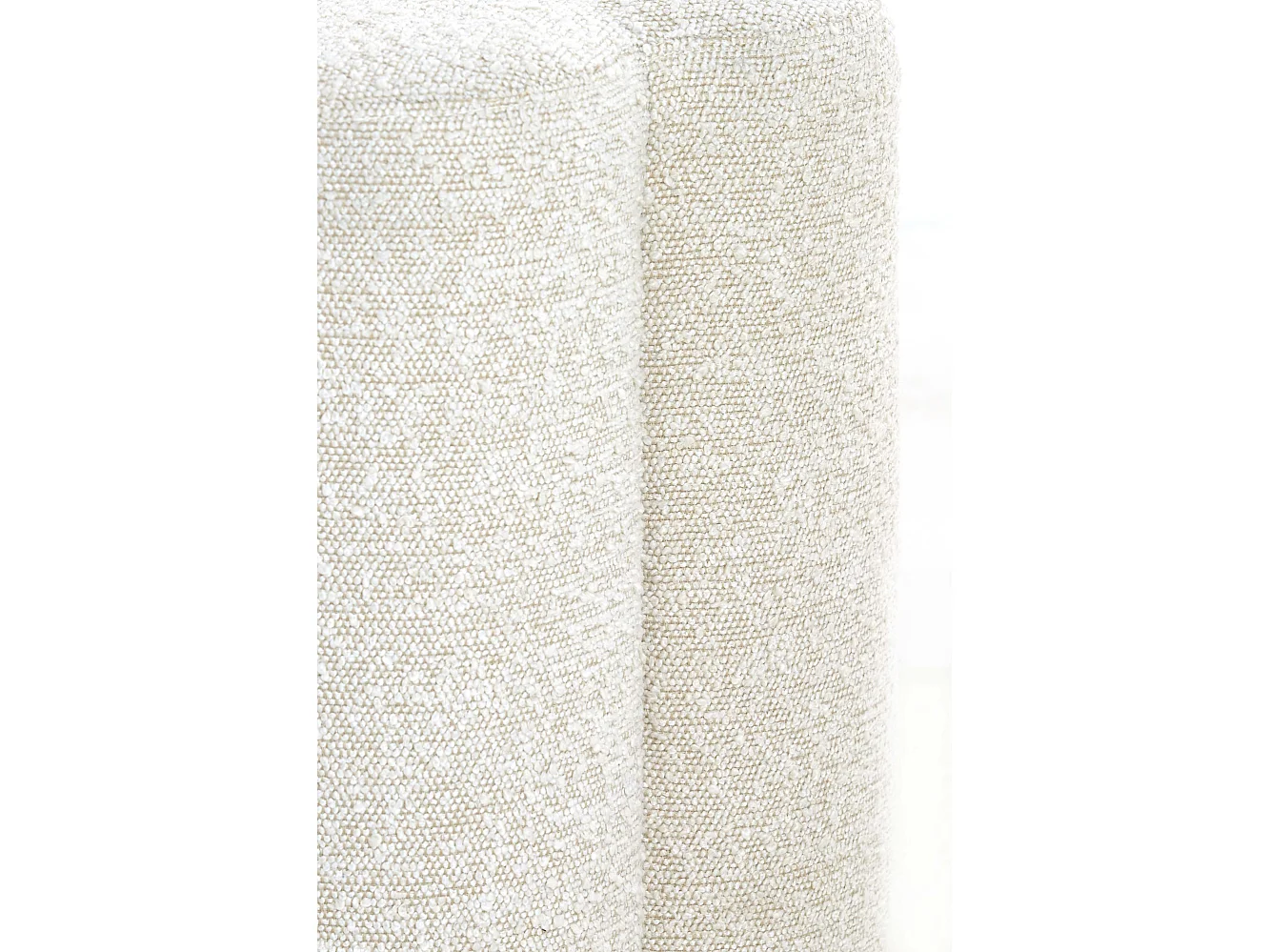 Pouf NALANI - Ø38x45cm - Blanc