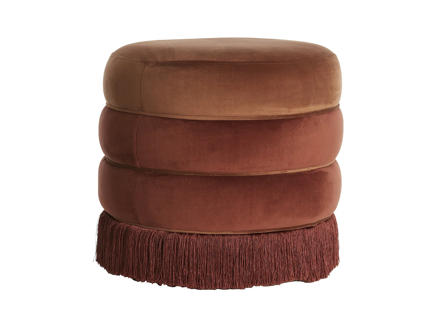 Pouf TACITU - Ø50x45cm - Rouge